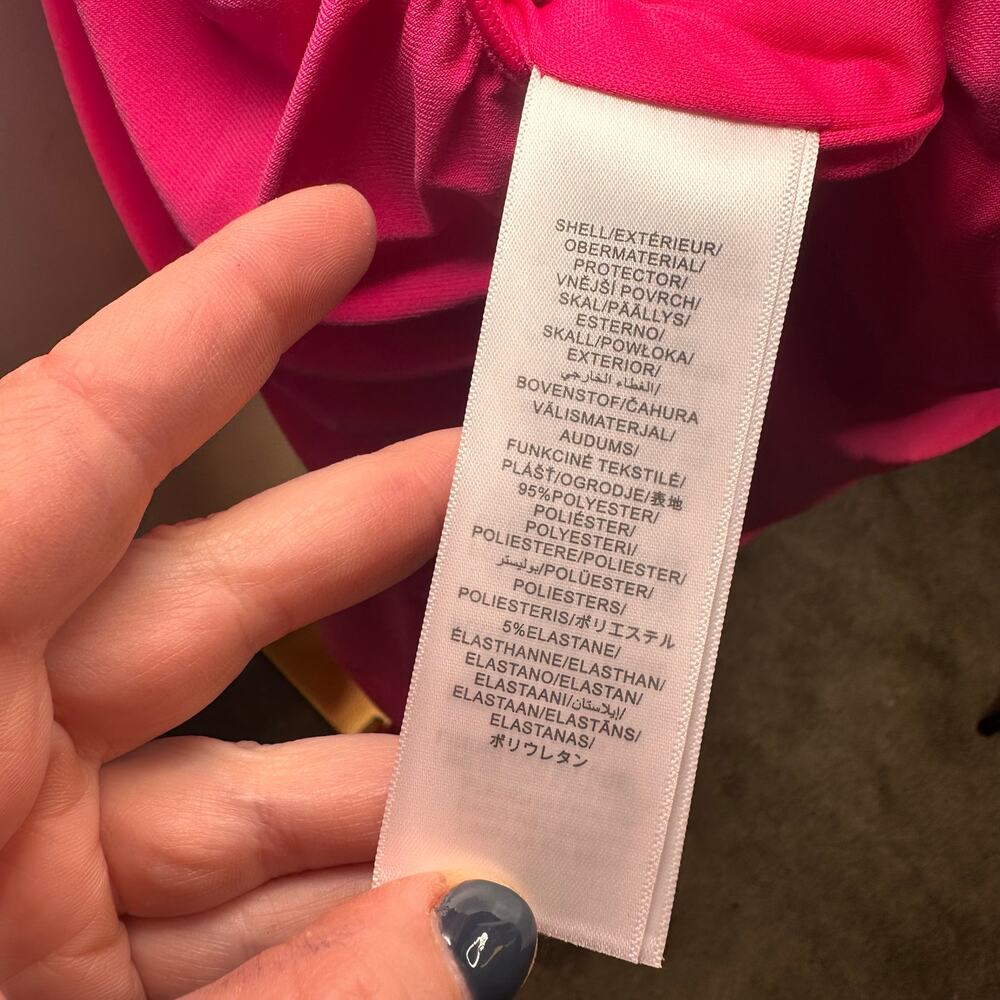 Adrianna Papell NWT pink Women's Sleeveless Draped Sheath Dress size 10 - Picture 8 of 8